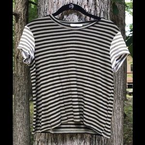 Don’t Ask Why (American Eagle) Funky Striped Tee
